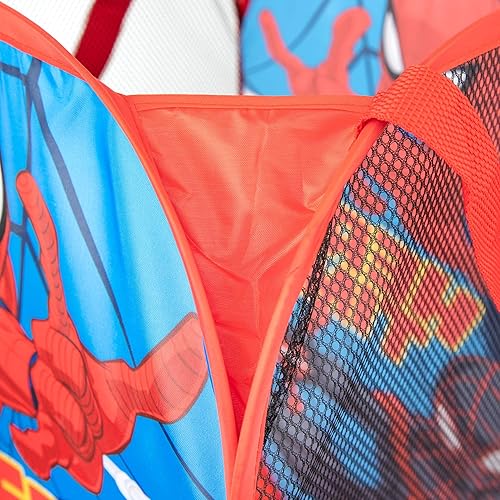 Miniatura 6 de Jay Franco Marvel Spiderman City Swinger - Manta de sherpa de 2 piezas, incluye manta, cesta desplegable