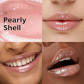 Kiko Milano 3D Hydra Lip Gloss - High Shine, Hydrating, Plumping, Non-Sticky, Moisturizing Lip Makeup - 31 Pearly Shell - 6.5ml