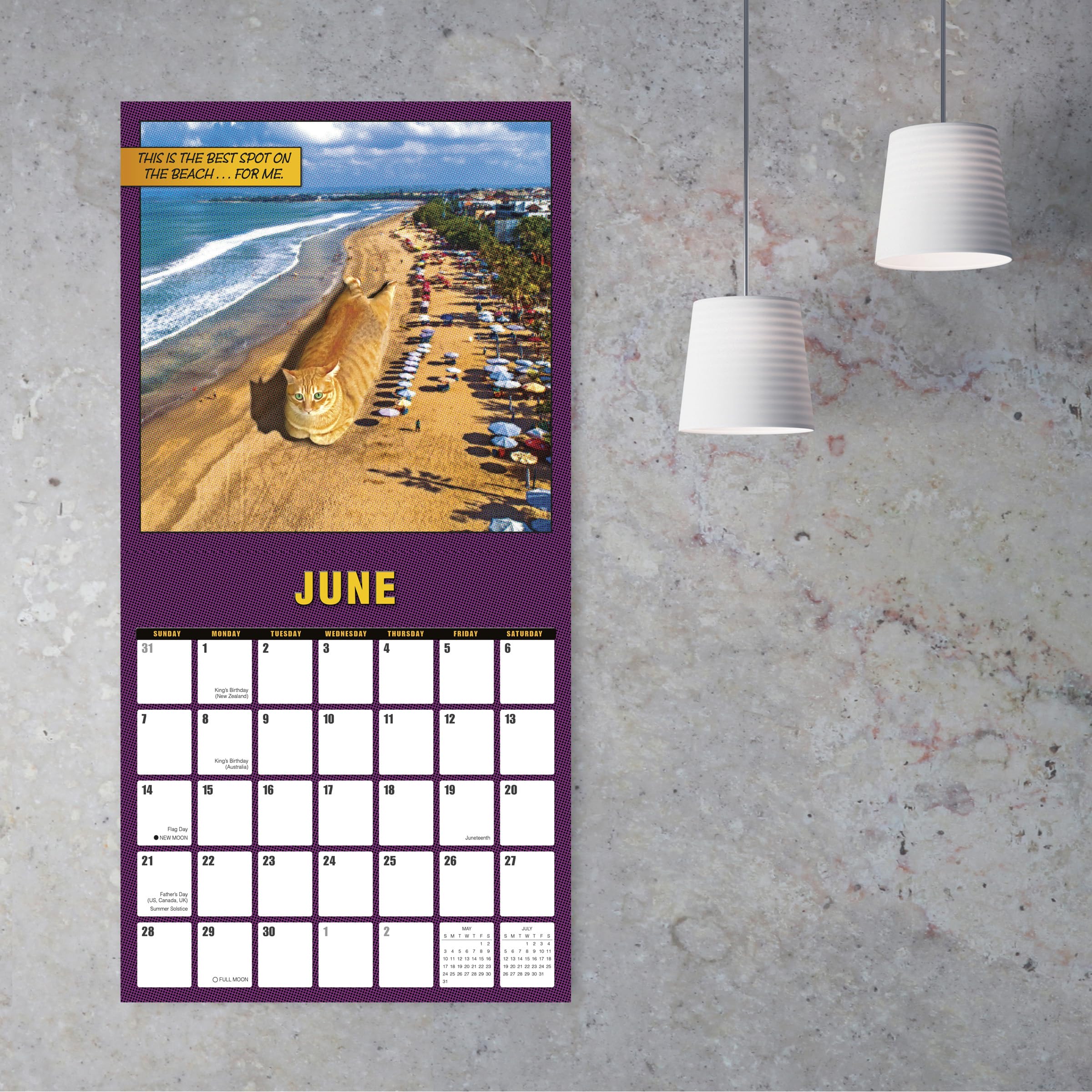 Catzilla 2026 Wall Calendar, 16-Month Humor & Comic Calendar, 12