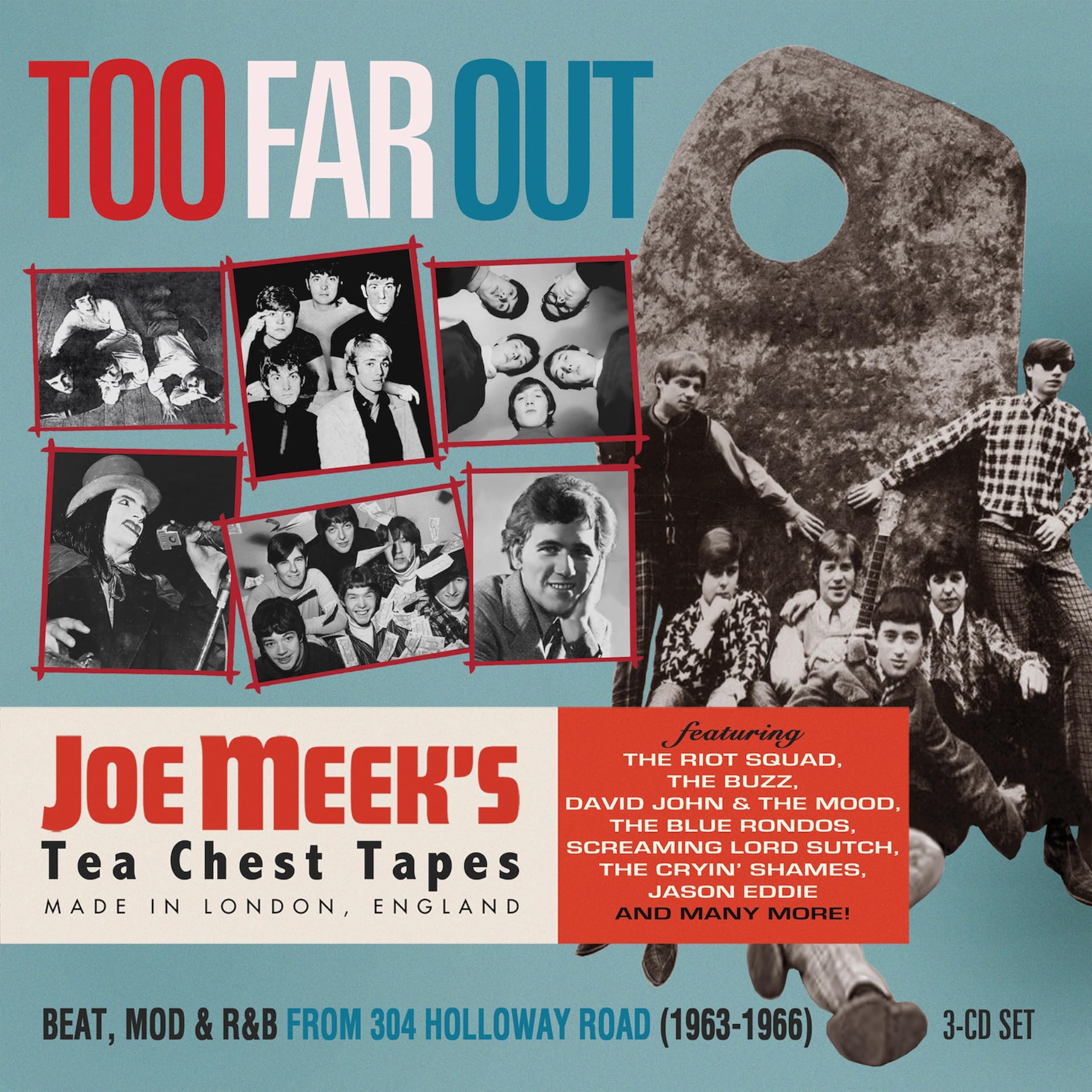 TOO FAR OUT - BEAT, MOD & R&B FROM 304 HOLLOWAY ROAD 1963-1966 3CD CLAMSHELL BOX