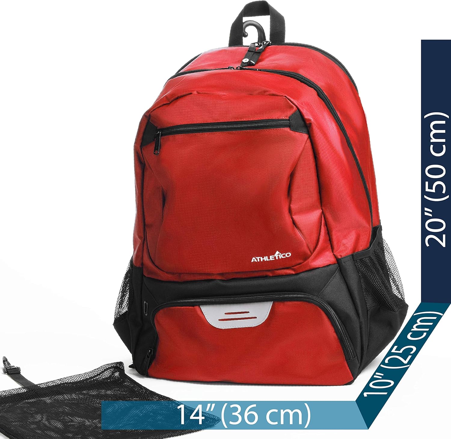 Athletico Premier Tennis Backpack - Tennis Bag Holds 2 Rackets in Padded Compartment | Separate Ventilated Shoe Compartment | Tennis Bags for Men or Women