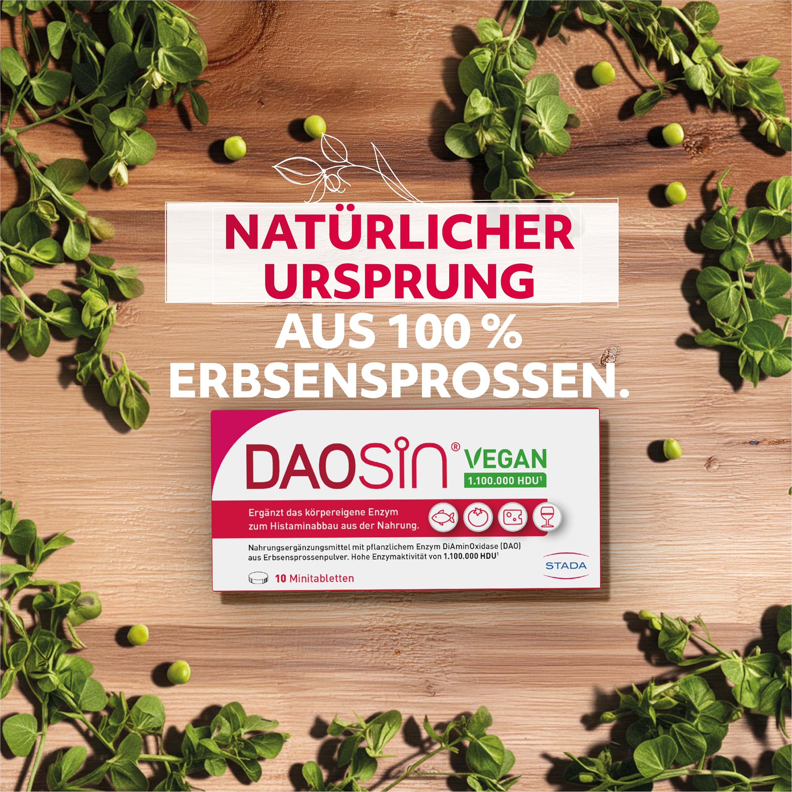 DAOSiN bei Histaminintoleranz, Hochdosiert, 1,1 Mio. HDU pro Tablette, 90 St