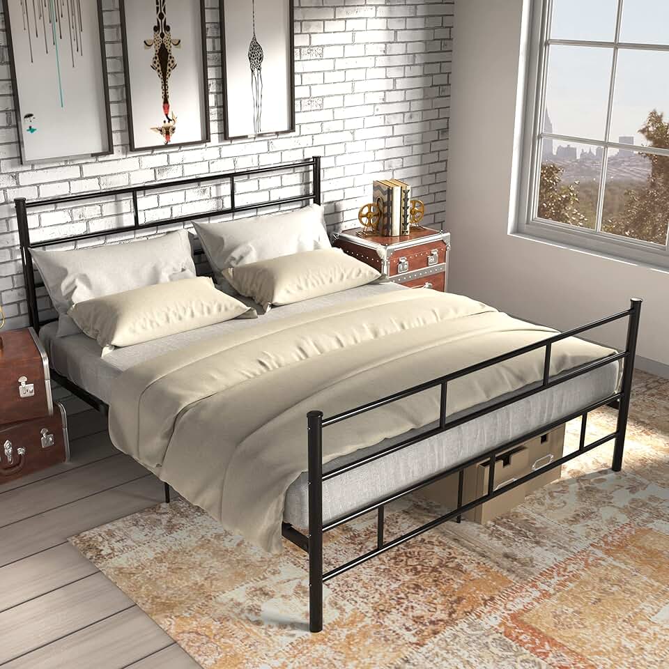 heavy duty bed frames queen size