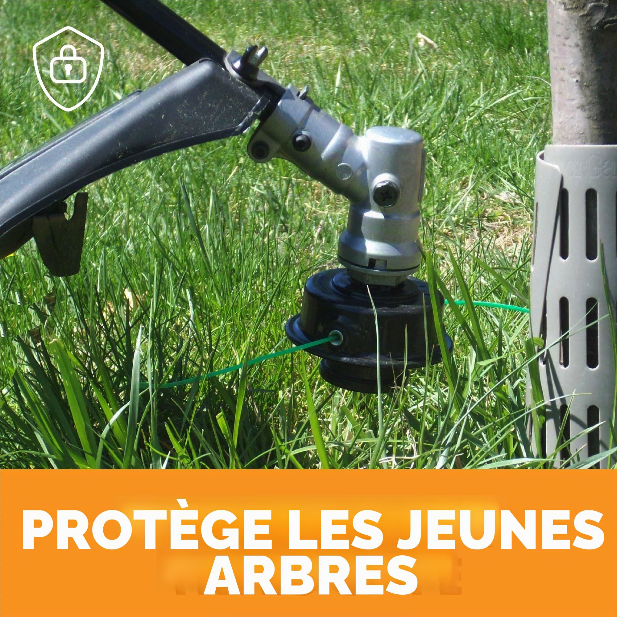 Dimex EasyFlex Lot de 12 Protections en Plastique pour Tronc d'arbre Gris