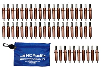 50 Each C1/8 Cleco Fasteners and Pouch Drill Size 30,Grip 0-1/4 inch  Made in USA