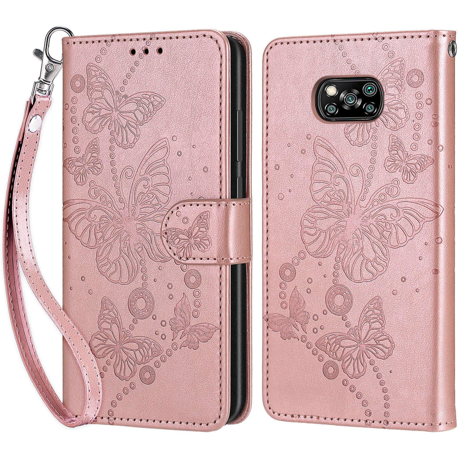 Leder Flip Case Für Xiaomi Poco X3 – Mit Kartenfach, Magnetverschluss & Standfunktion