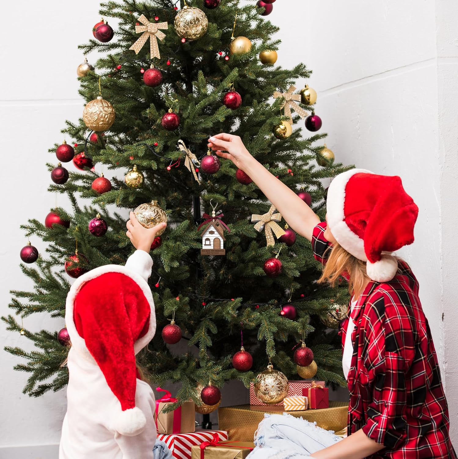 MAPDTWO 新しいホームオーナメント 2025 - ファーストホームオーナメント 2025 - 新しい家での最初のクリスマス 2