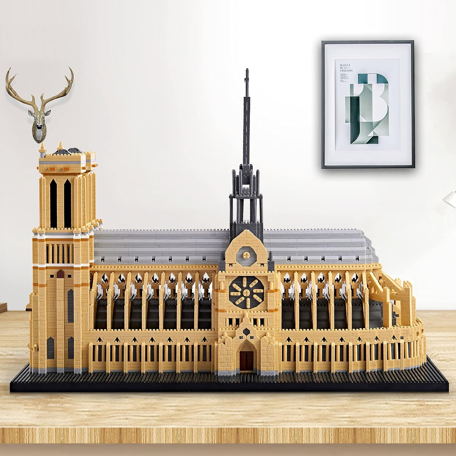 Notre Dame De Paris World Famous Micro Building Blocks Collection Model Architecture Sets for Adults 7380 PCS, Ideas DIY Mini Bricks Toy Present for Kids