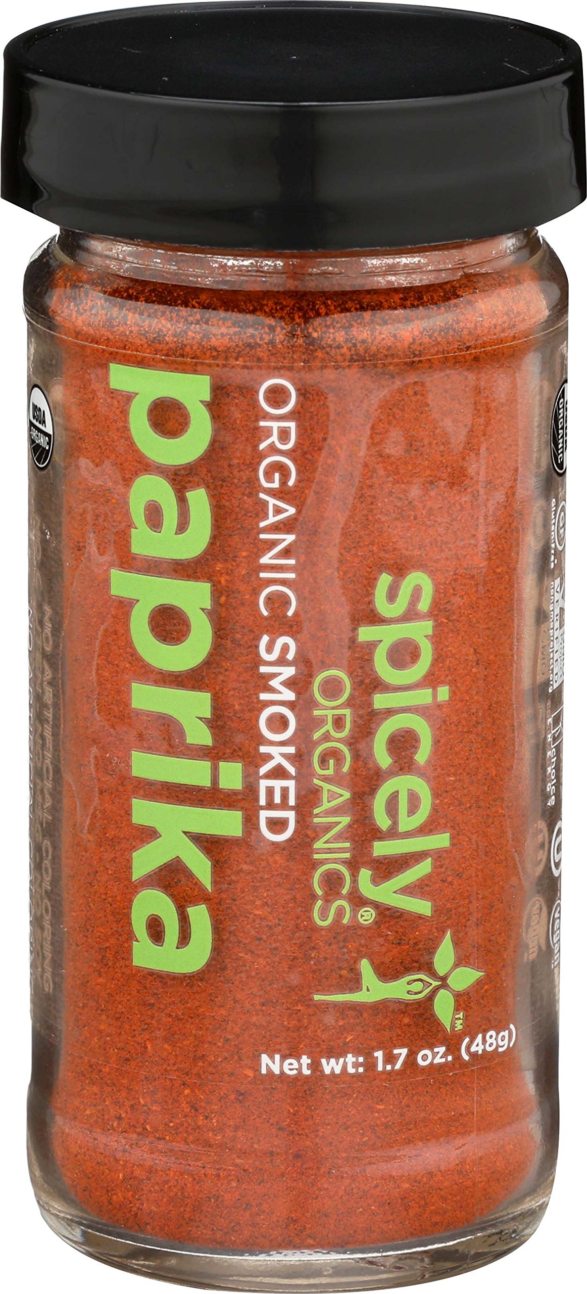 Organic Paprika Smoked Powder 1.70 Ounce Jar Certified Gluten-Free