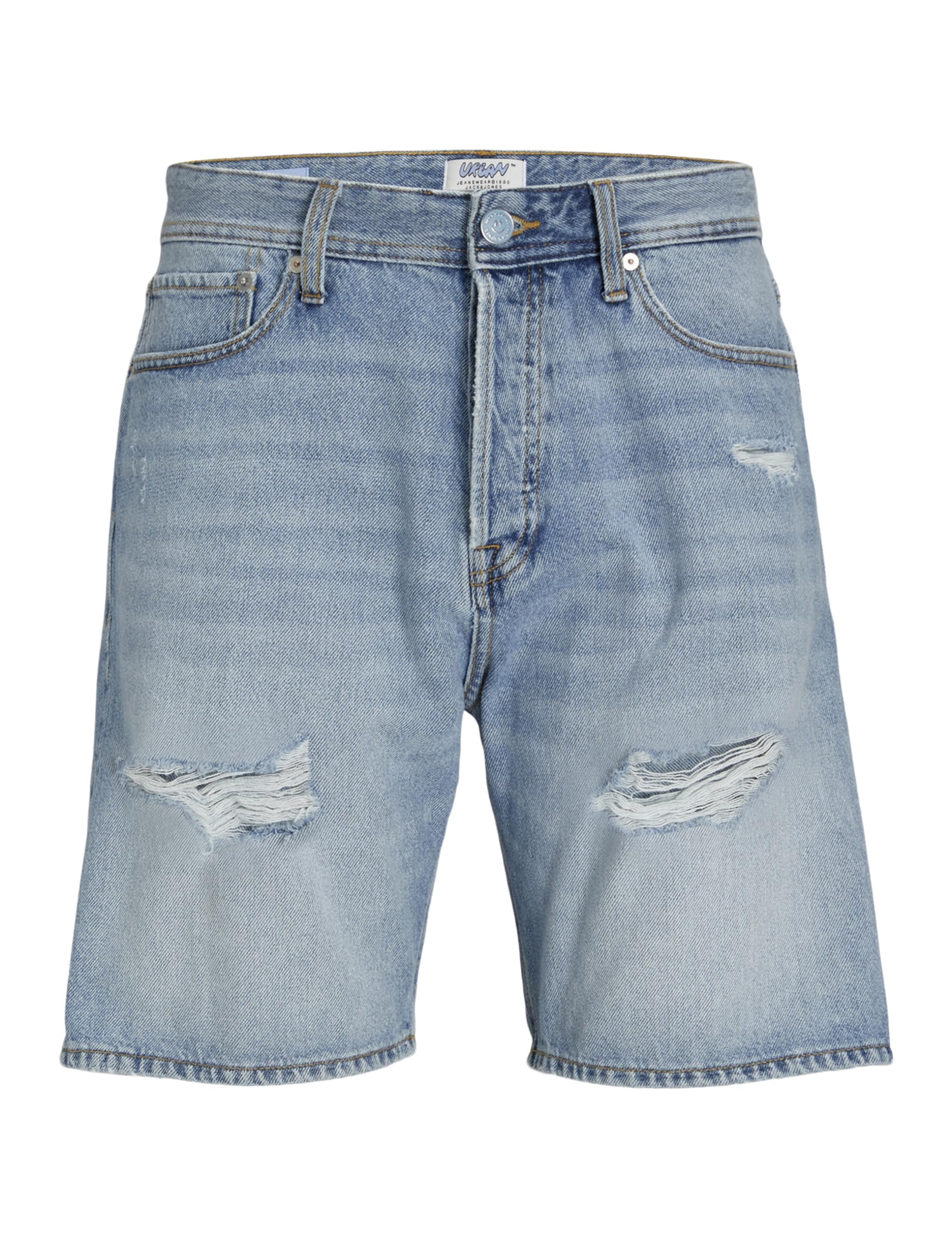 Jack & Jones Men's Blue Denim Casual Shorts - Size 33/32/32