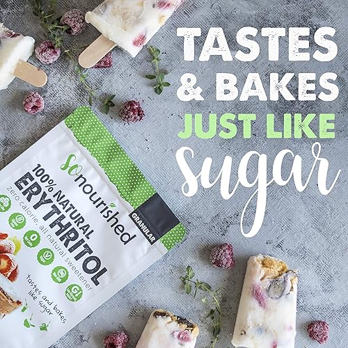 Vista 11 de Edulcorante de eritritol granular - Sustituto del azúcar 1:1, Keto - 0 calorías, 0 carbohidratos netos, sin OMG (1 libra/16 onzas)