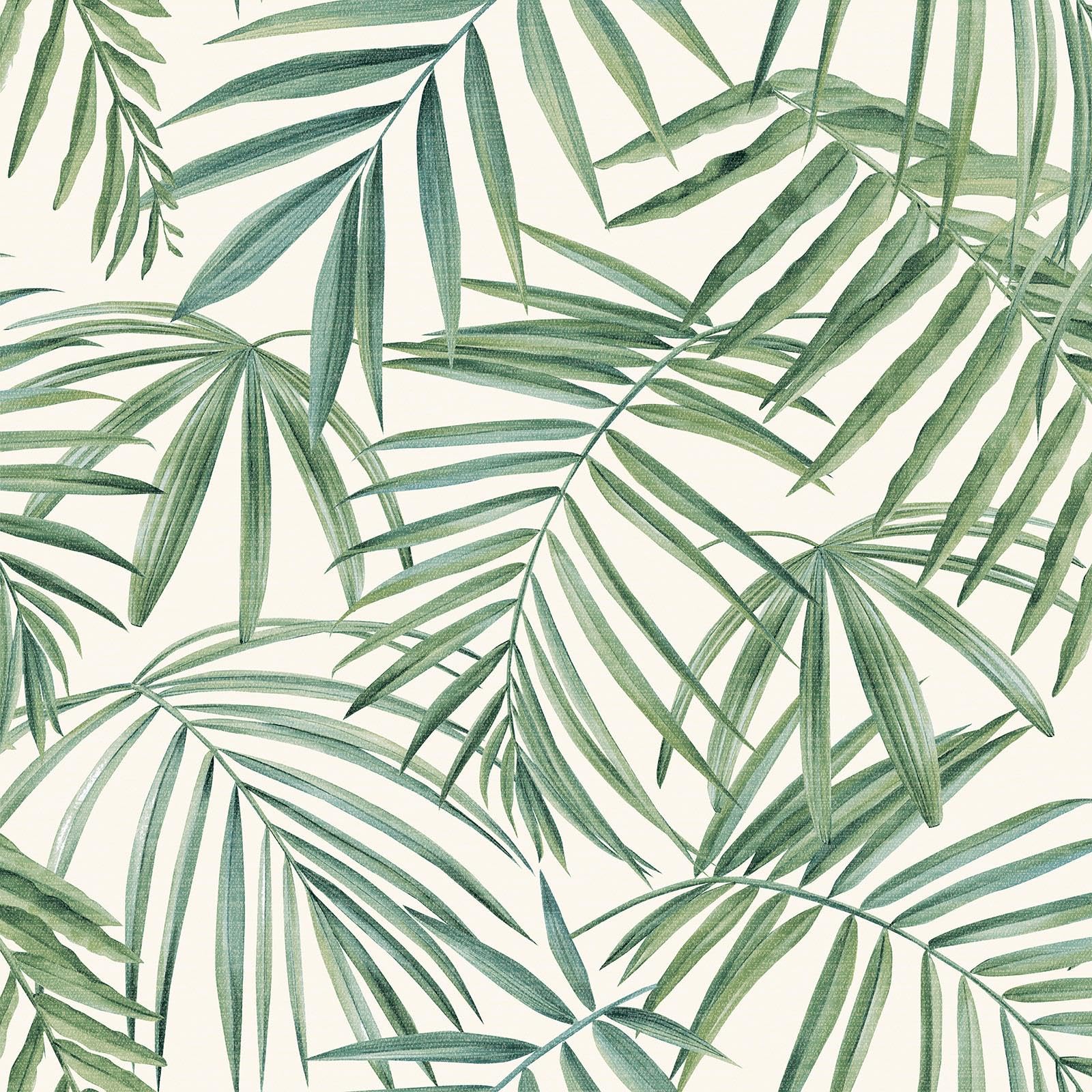 Arthouse  Green Palm Leaves Wallpaper