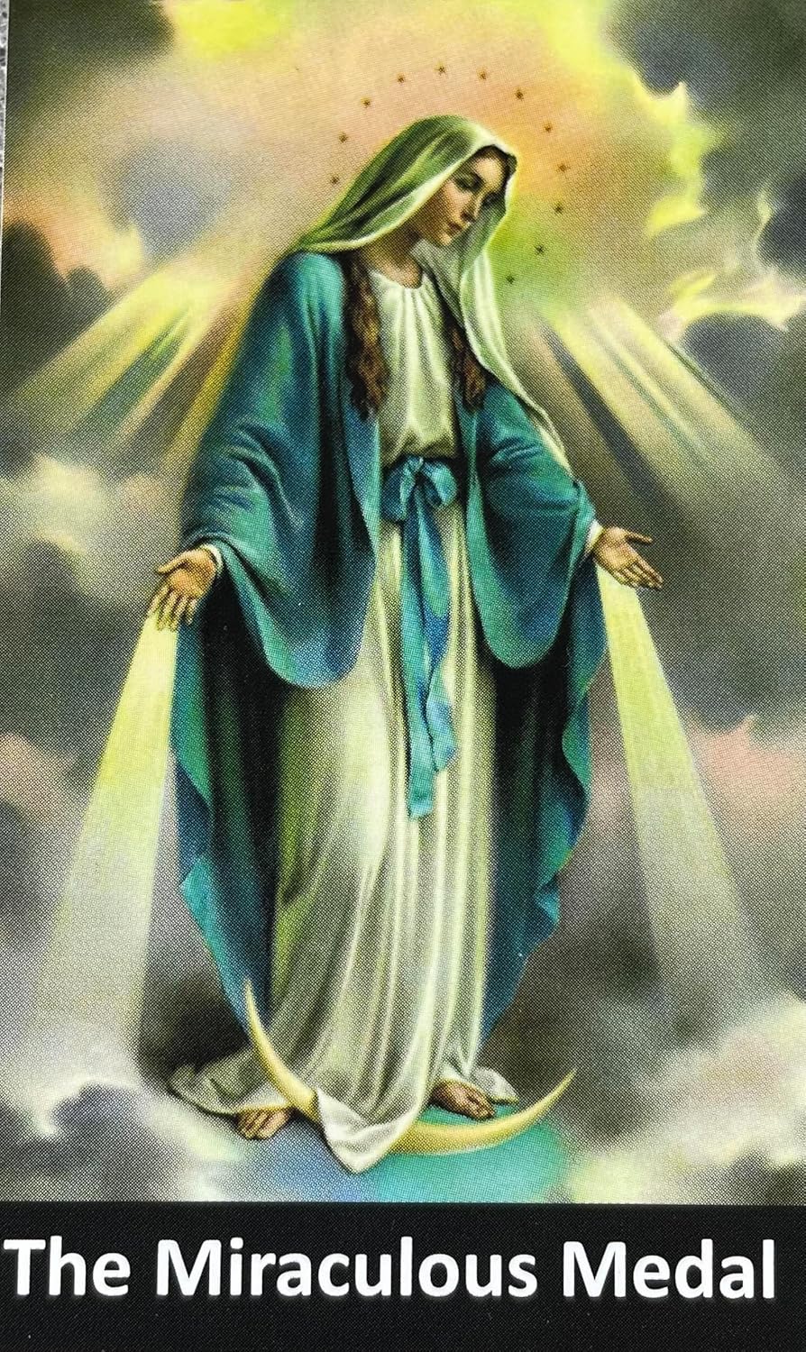 18K Gold Filled Virgin Mary Miraculous Medal Style Necklace – Religious Pendant with Cross and Birthstone Charm – Catholic Jewelry Gift for Women - Image 7