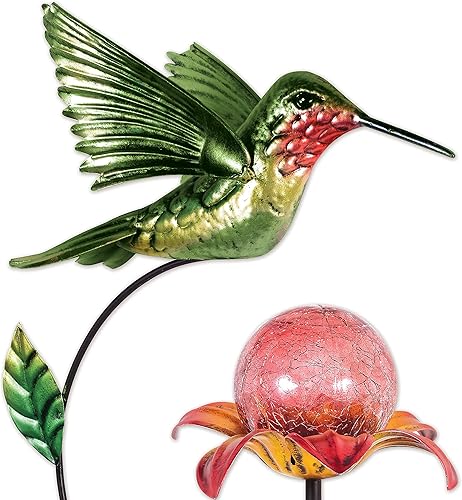 Miniatura 5 de Sunset Vista Designs 93837 Solar Collection - Estaca de jardín iluminada de 46 pulgadas, cardenal