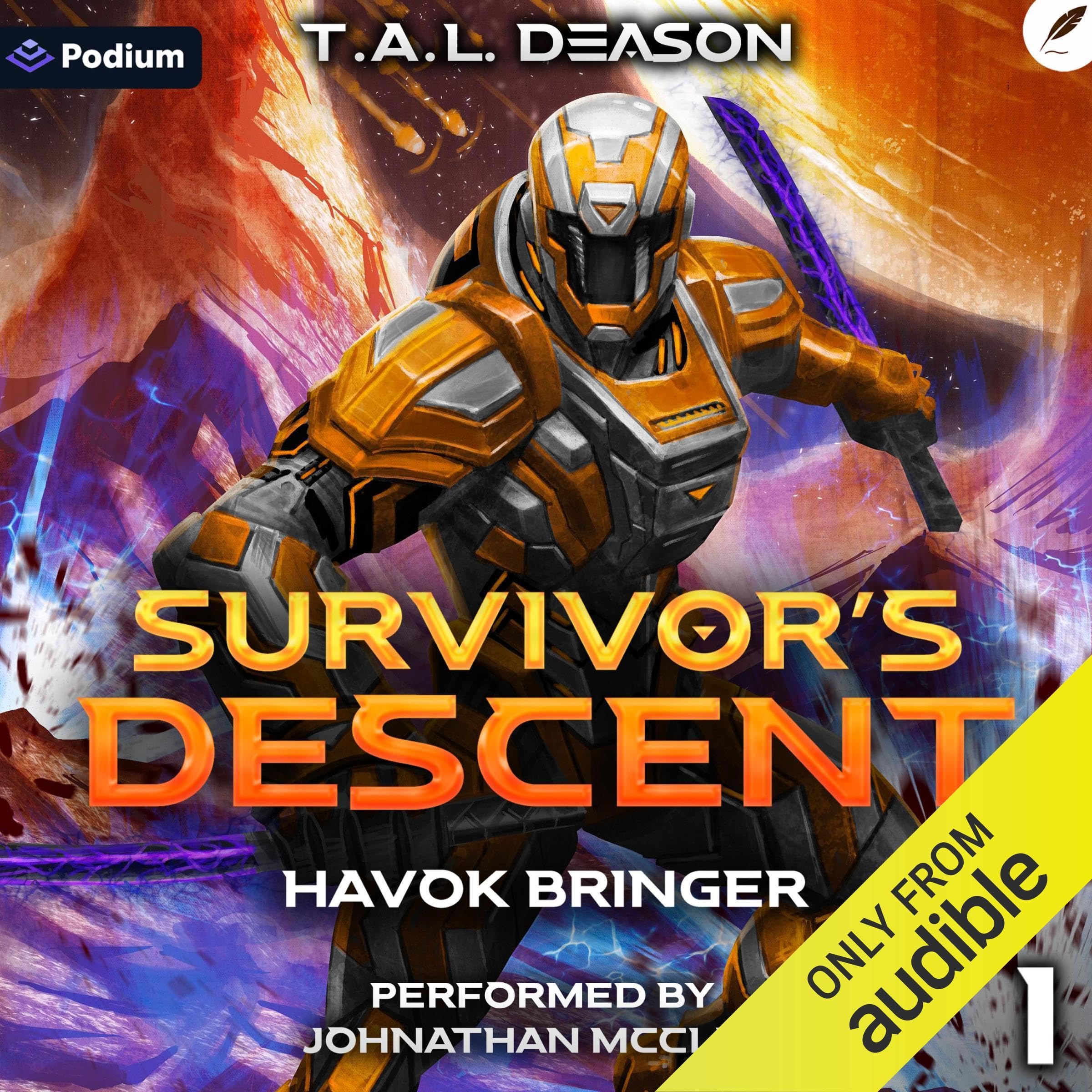 Cover art for Survivor's Descent: A Sci-Fi LitRPG Adventure
