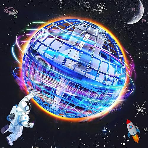 OKPOW Cosmic Fly Ball Boomerang Hover – 2025 Galaxy Ball Flying Orbe Cosmic Flyball Juguete con luces coloridas recargable por USB controlado a mano