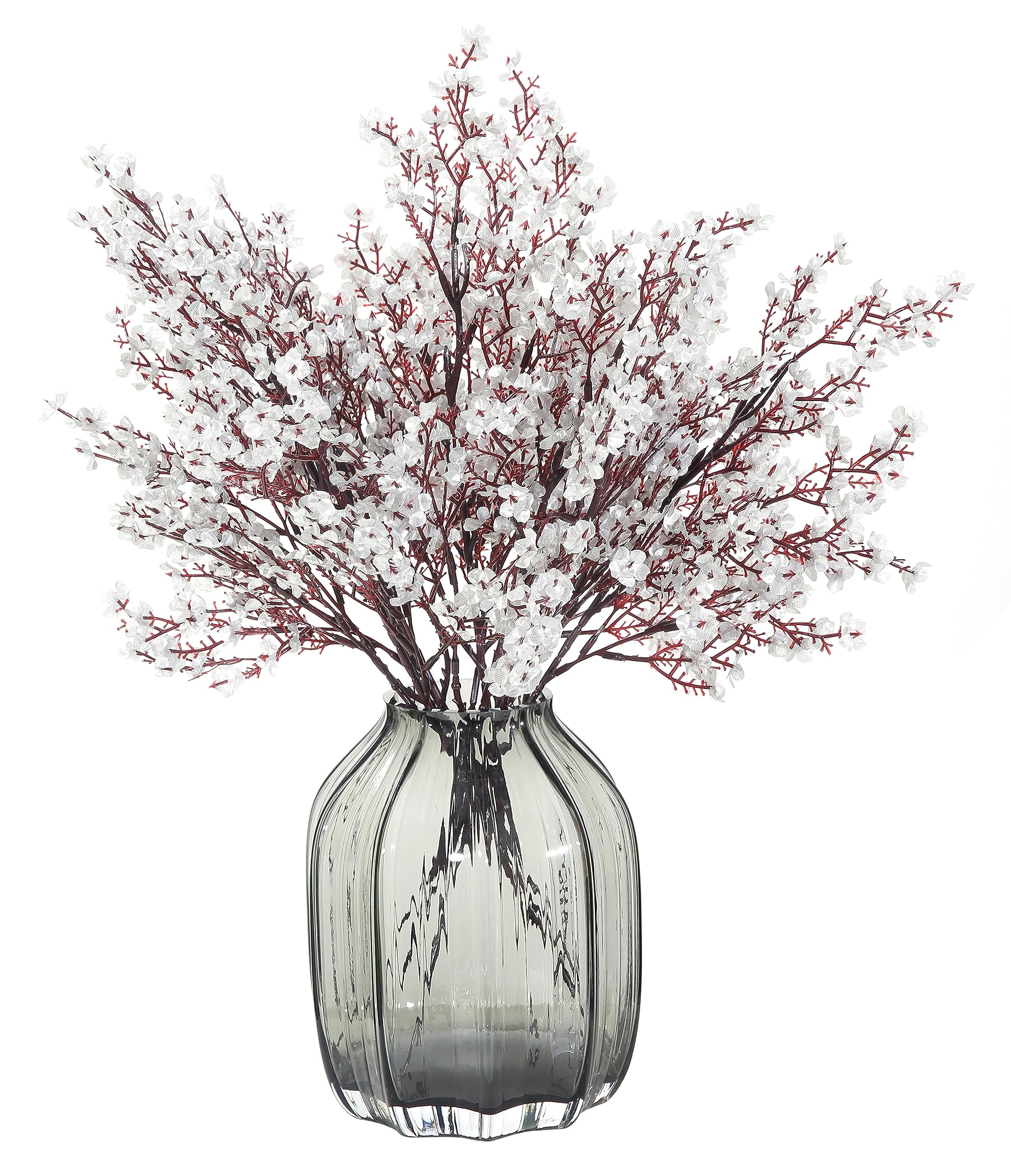 JAKY-Global 12 Steli Fiori Artificiali In Seta – Baby’s Breath Realistici, Decorazione Casa Primaverile Per Vasi, Centrotavola (50cm)