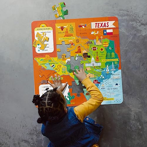 Miniatura 10 de Little Buffalo - Aprendizaje y educación - State Puzzle Carolina del Norte para niños de 4 años en adelante