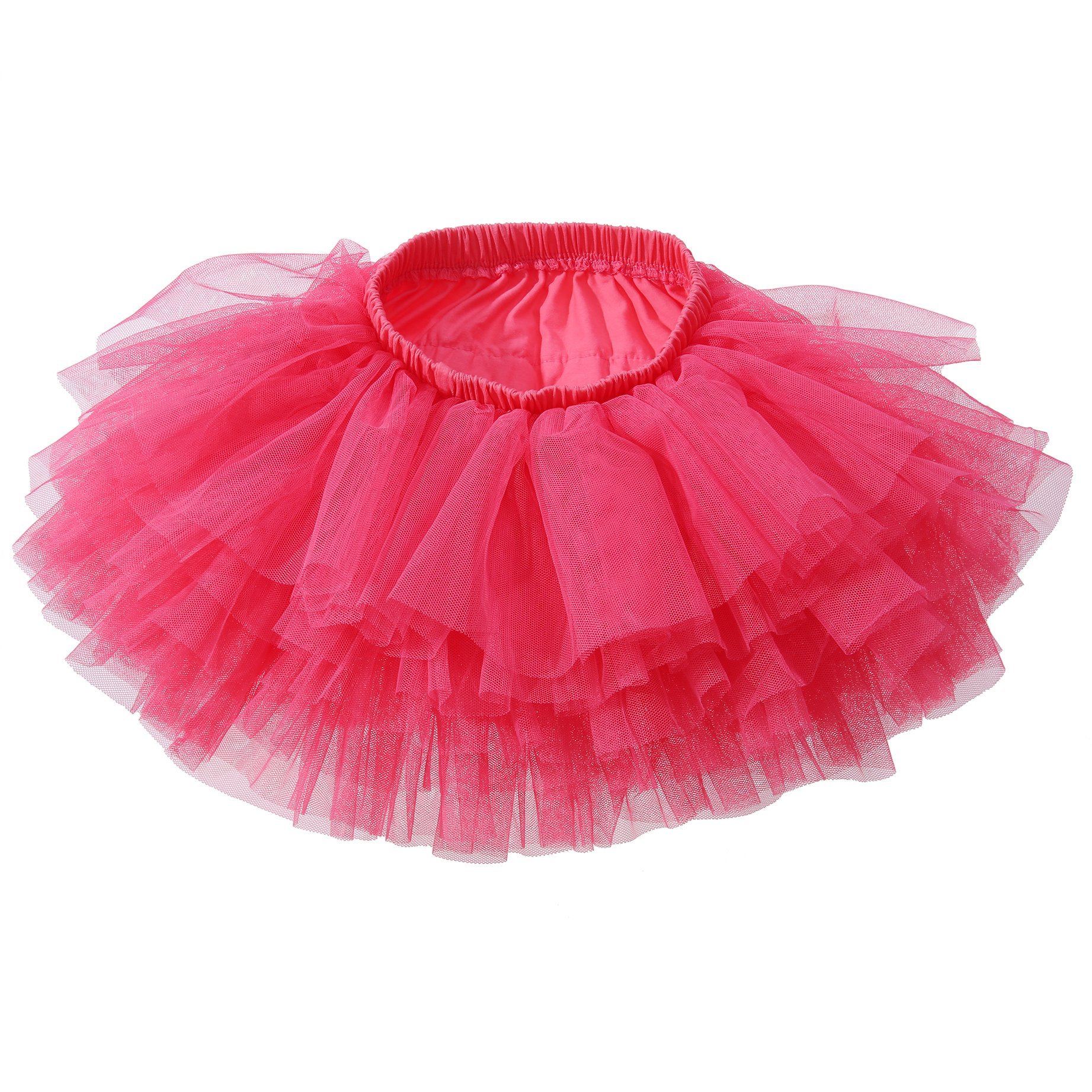Falda tutú para bebé niña niño 6 capas Tulle faldas 1-8T - dorado - 3-4 años