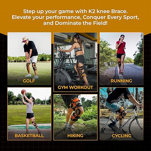 Miniatura 7 de Braceit K2 Comfortline Rodillera FDA REGISTERED Anaranjado 1
