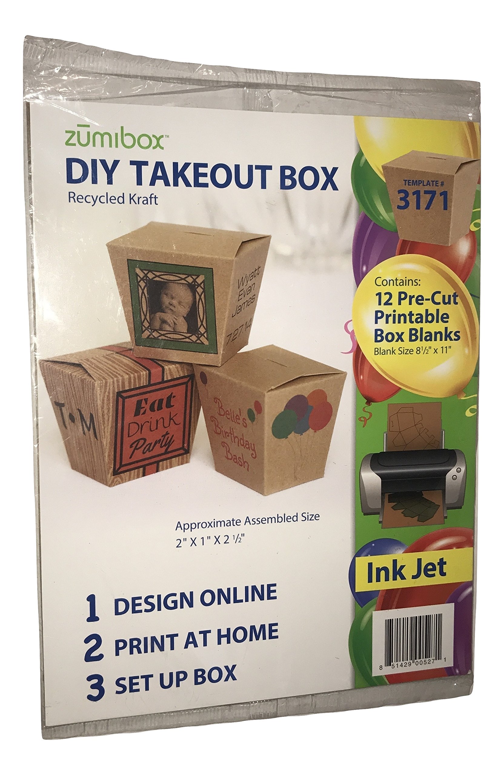 DIY Printable Takeout Box