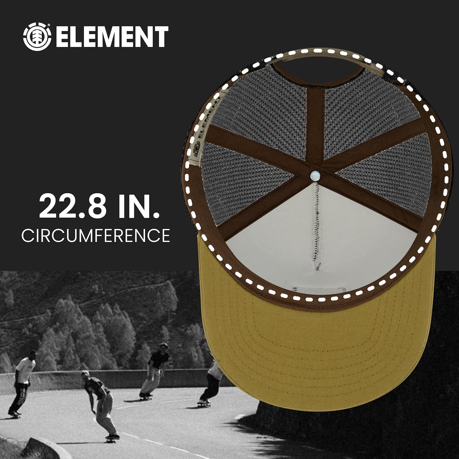 Element Unisex-Adult Trucker Hat, Adult Baseball Cap with Curved Brim - Image 5