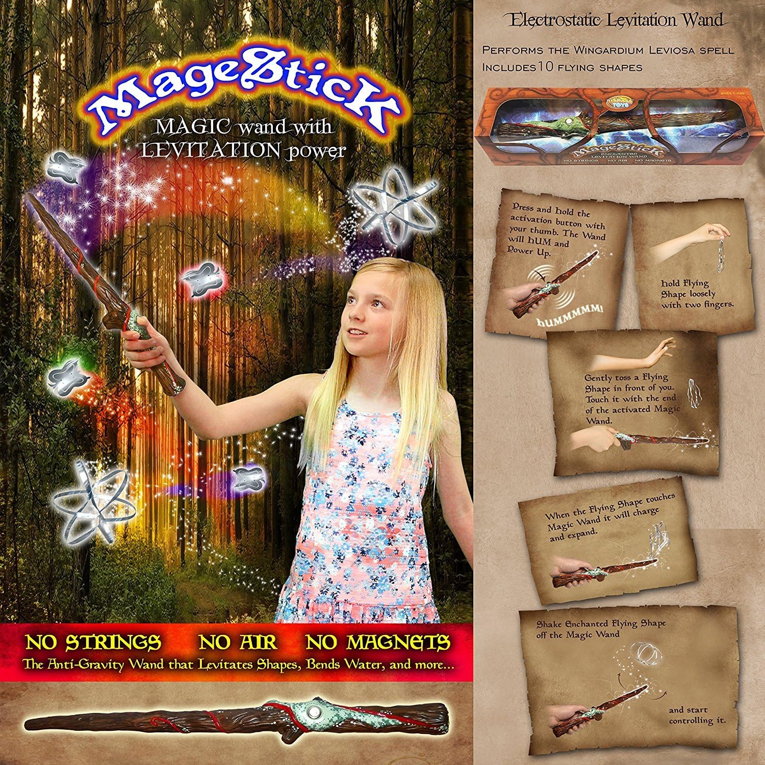 Harry Potter MageStick Levitation Wand | Wizard's Wand | Fun-Fly-Stick (FunFlyStick) | Wingardium Leviosa | Created
