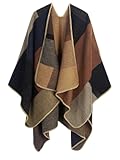 Women&apos;s Printed Shawl Wrap Fashionable Open Front Poncho Cape&comma; Gift for Women
