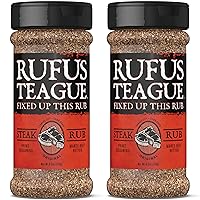 Vista 10 de Rufus Teague - Steak Rub - Premium BBQ Rub - Botella de 6.2 oz