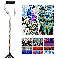 Vista 9 de Bastón Nova con mango en ángulo, S1070BK, Negro, 1, 1