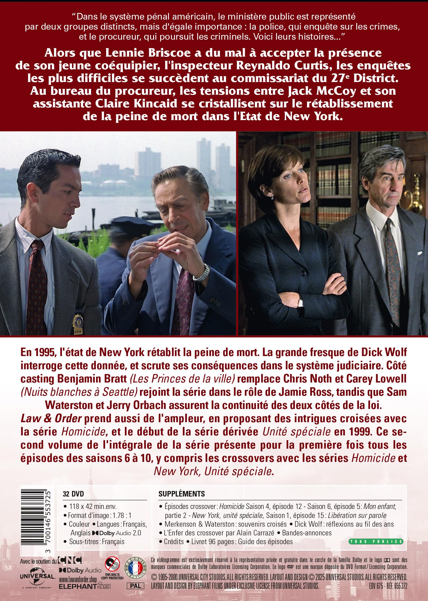 New York, police judiciaire (Law & Order) - Intégrale saisons 6 à 10