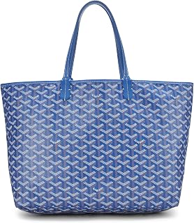 Goyard, Pre-Loved Blue Goyardine Canvas Saint-Louis PM, Blue