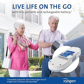 Inogen One G3 Standard (8-Cell) Battery - Portable Replacement Battery - Oxygen Accessory - for The One G3 1.3 lbs. 8.75 x 3.0 x 1 in.