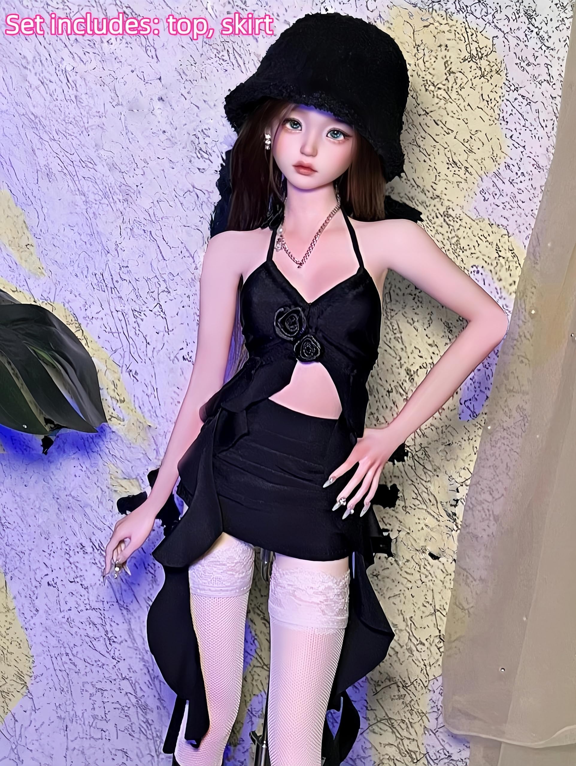 Bjd Puppenkleidung für 1/3 1/4 Bjd-Puppen, Ballgelenk-Puppenkleidung, handgefertigt, stilvoll (A 1/3)