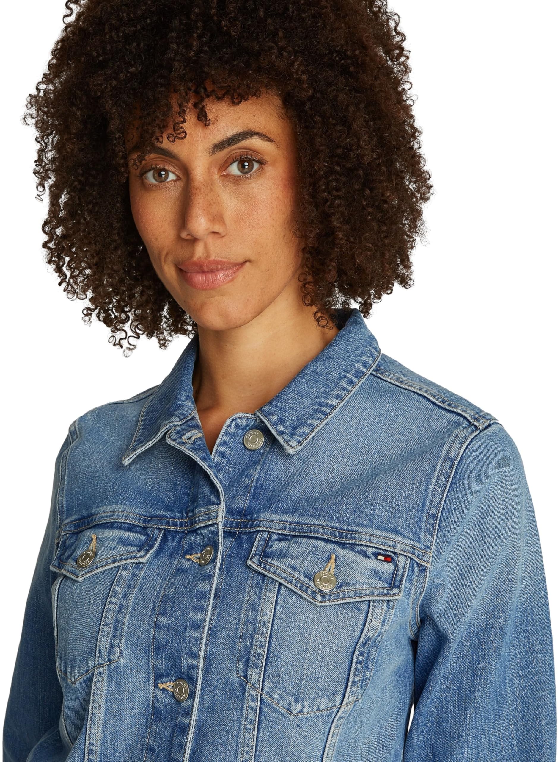 TOMMY HILFIGER DNM SLIM KURTKA UMA WW0WW44373 Kobiety Dnm Slim Jacket Uma Ww0ww44373