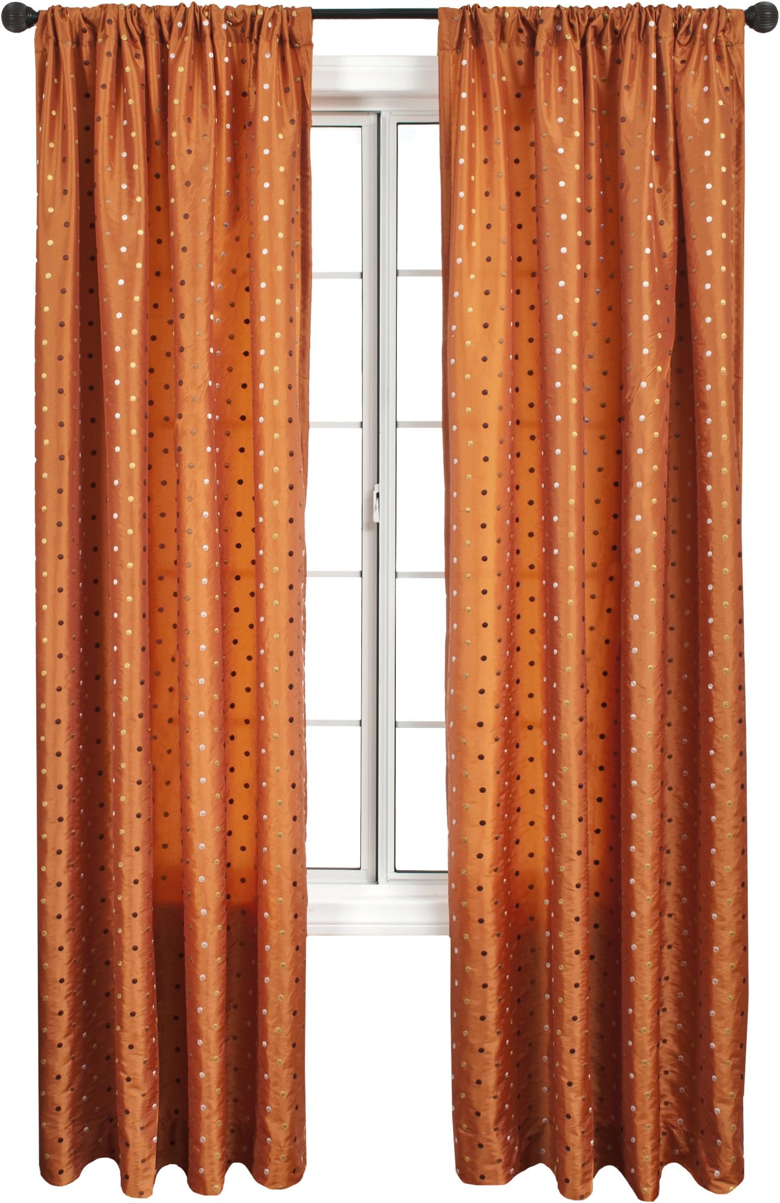 DiplomatDecor Vokes 96-Inch Rod Pocket Panel, Sunset