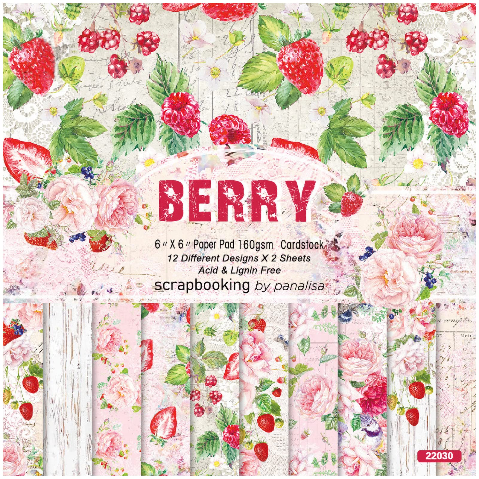 Papier de scrapbooking 6x6 pouces en kraft multicolore 160g pour album