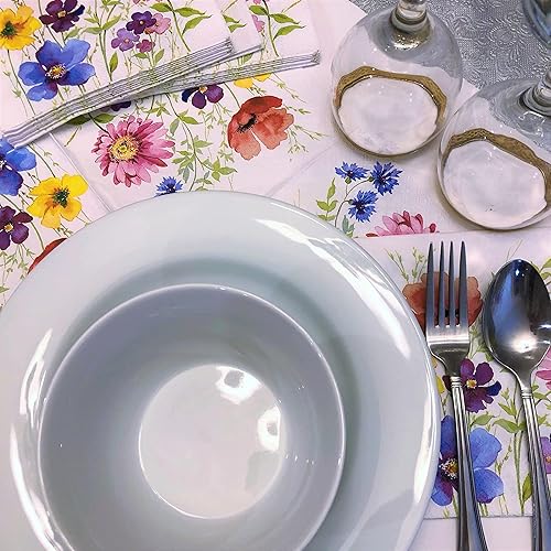 Miniatura 6 de Servilletas florales de papel para el Día de San Valentín de 3 capas de 13 x 13 pulgadas, decoración para el día de San Valentín, decoración de la