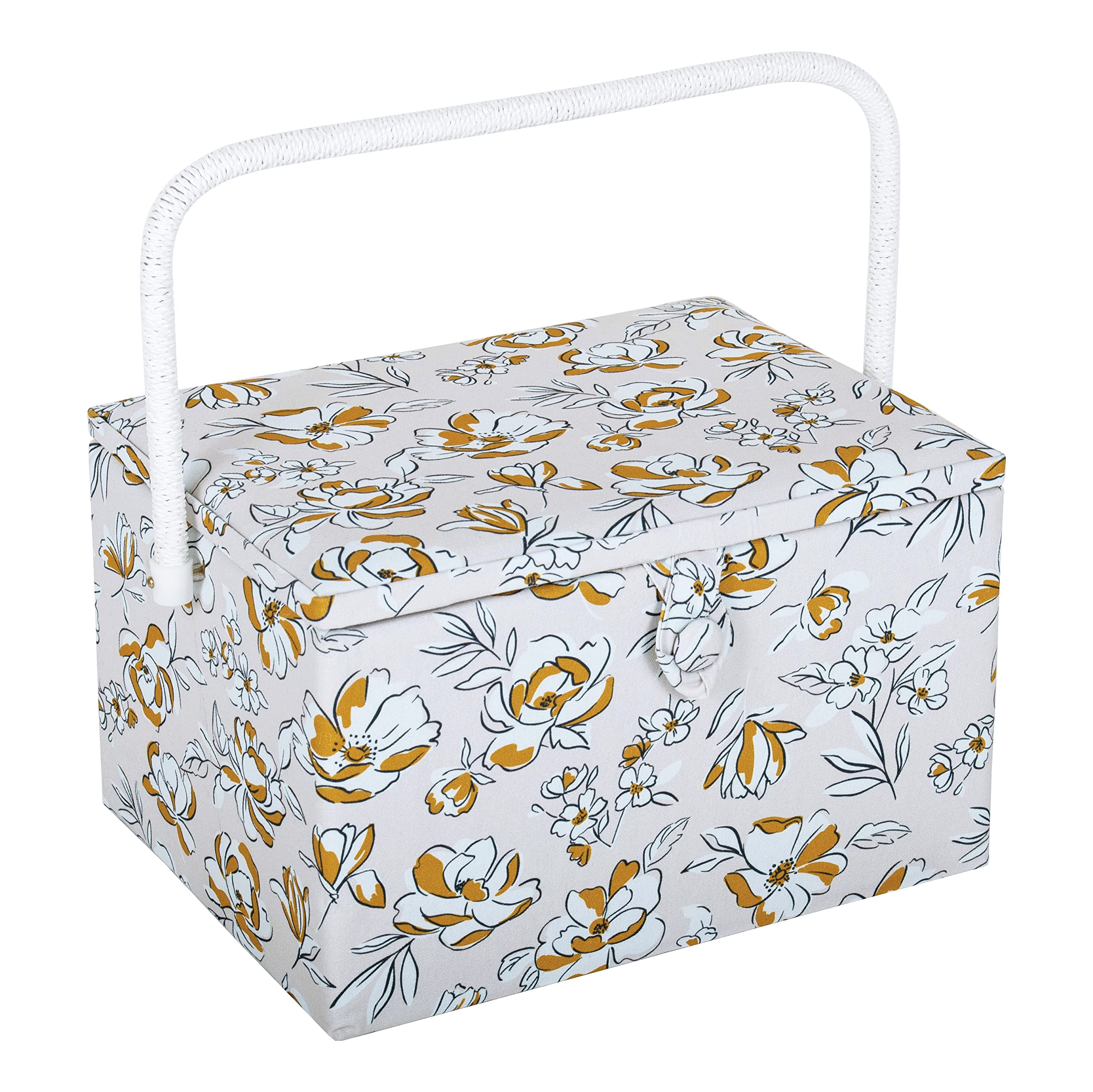 Hobby Gift Spring Floral Large Sewing Craft Hobby Storage Box,