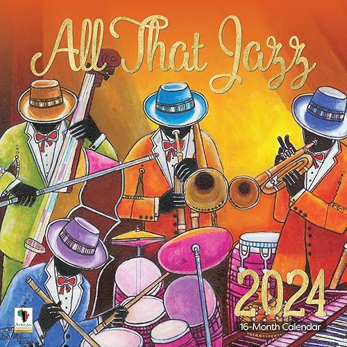 African American Expressions 2024 Wall Calendars - Monthly Calendars Celebrating Black Culture & History - 12x12 Hanging Calendar - 16 Months - All That Jazz Calendar