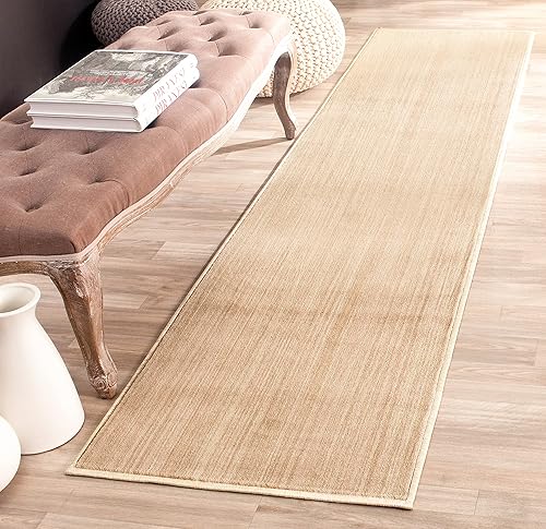 Miniatura 5 de SAFAVIEH Infinity Collection INF584K - Alfombra de área de 9 x 12 pies, beige y verde, no desprende pelusa y de fácil cuidado, ideal para zonas de