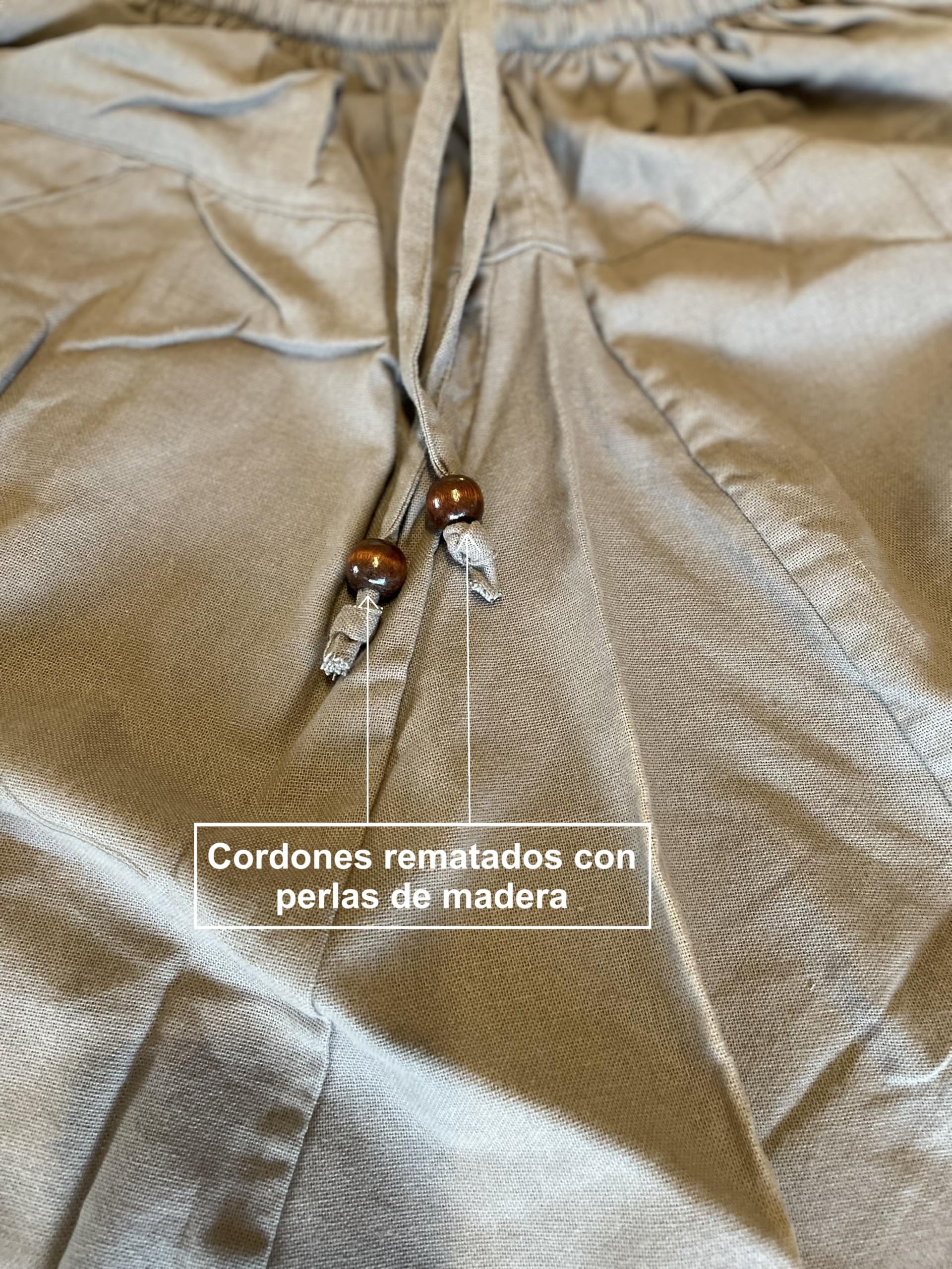 SAVARI - Pantaloni Harem tailandesi, Pantaloni Bombache Uomo Donna con Tasche Senza Polsini 100% Cotone. Vita elastica e lacci taglia unica Ideale Taichi, Premama, Yoga. Nero, Vino, Cammello, Grigio
