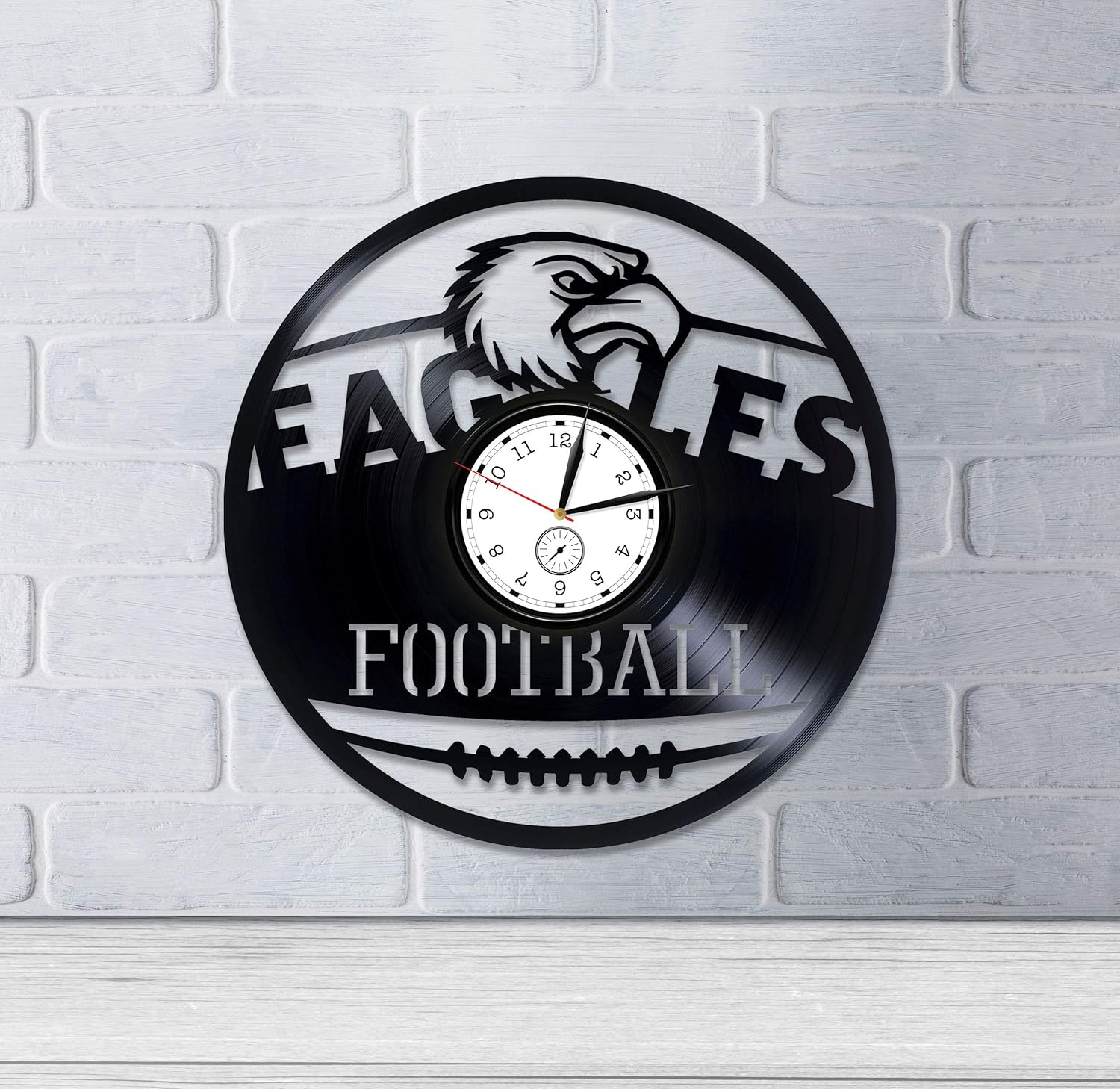 Eagles Vinyl Wall Clock Eagles Gift Eagles Gift for Man Eagles Vinyl Record Wall Clock American Football Wall Clock Vintage Eagles Clock Sport Gift Vinyl Clock