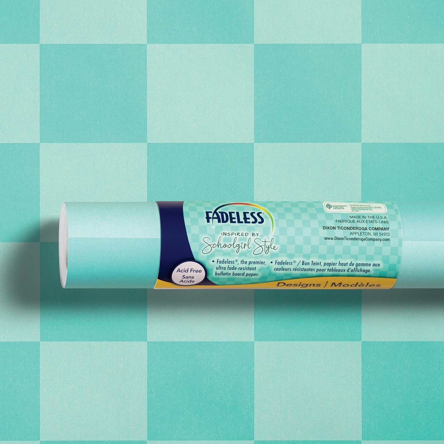 Fadeless Schoolgirl Style Bulletin Board Paper, Day Dream, 47.25" x 50', 1 Roll 47.25" X 50' Day Dream