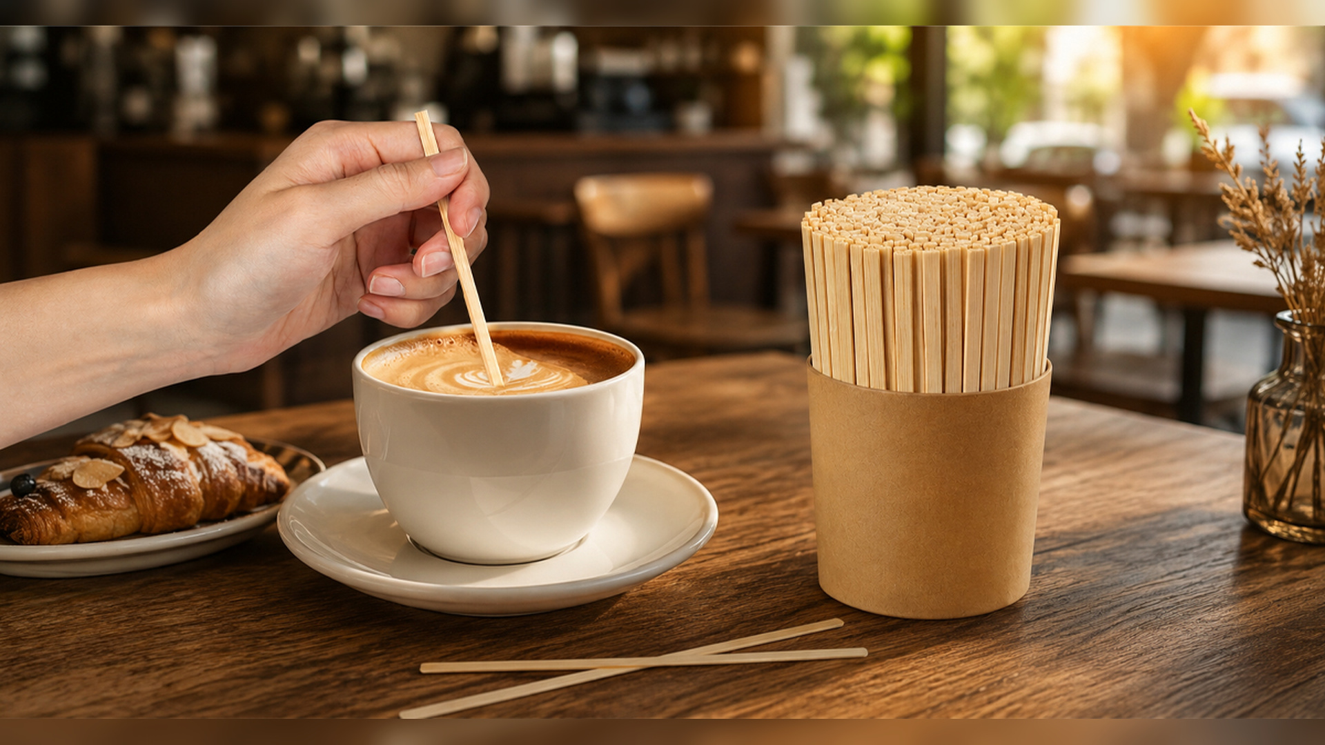 セーラ！スティック Amazon.com: MAQIHAN 1000pcs Sip Stirrers - Bamboo Coffee Stir