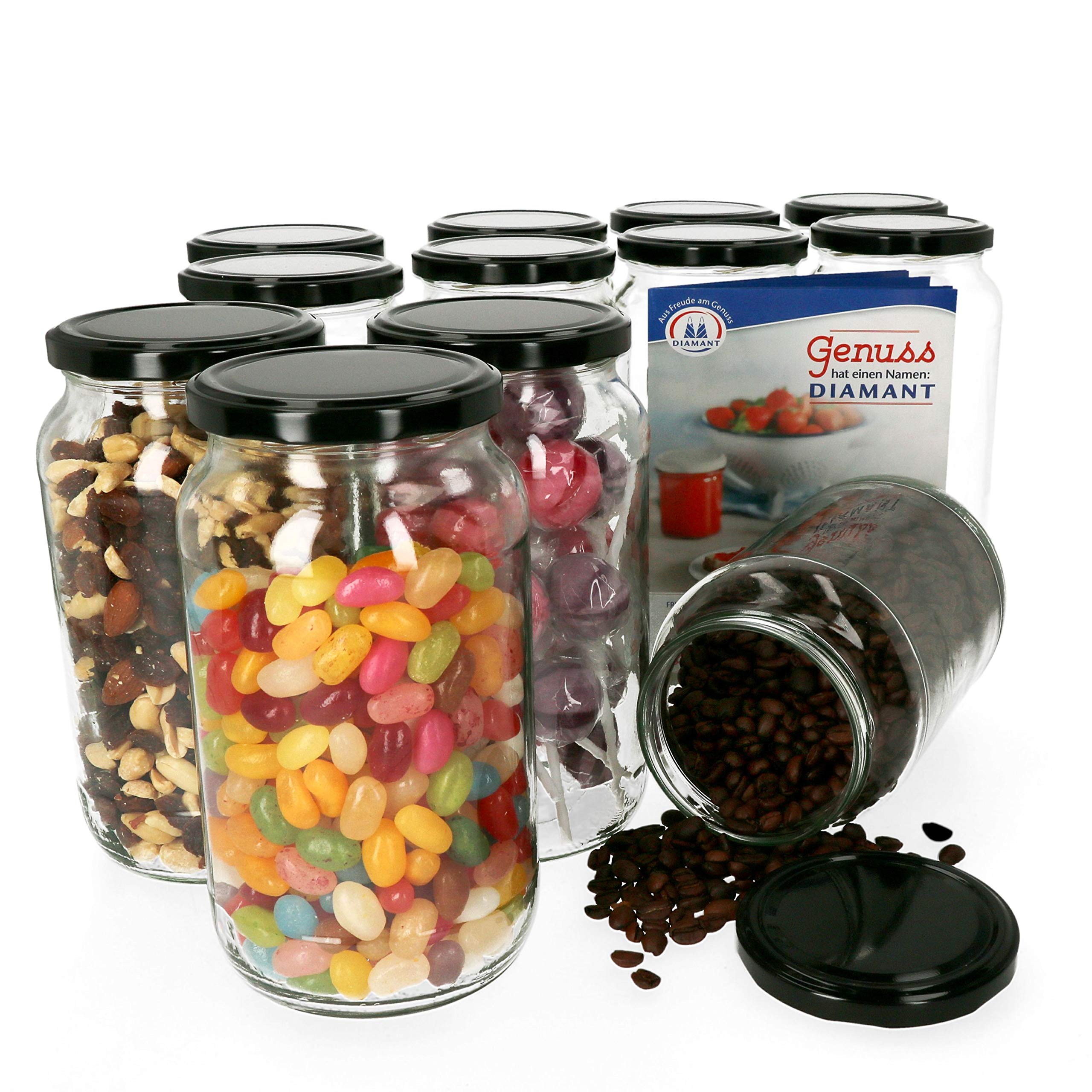 Set 6 Barattoli Ermetici MamboCat Norma, Vetro, 750 Ml, Con Chiusura A Gancio, Made In Italy, Per Conserve E Fermentazioni - 2