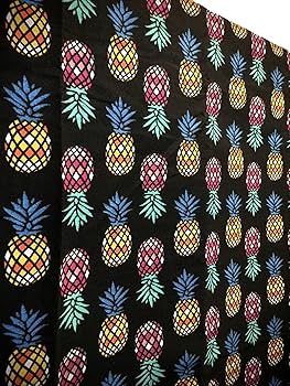 オリジナルハンドメイド　カラフルパイナップル Amazon | colorful pineapple パイナップル柄 帆布 生地 布