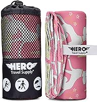 Vista 13 de Toalla de Microfibra Hero, Camping, Playa, Gimnasio - 24 X 48 pulgadas (Incluye Toallita de Regalo)