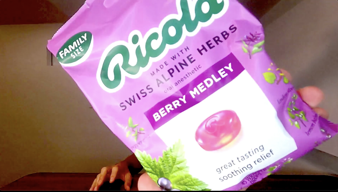 Taste Test Ricola Berry Medley Throat Cough Drops