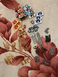 Lego Knights HMNY Medieval Weapons Pack For Medieval Knights, 75Pcs Medieval Armor Helmet Shield Barding Horses Building Set, Compatible With Medieval Lego Minifigures